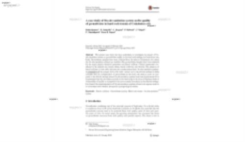A case study of On‑site sanitation system on the quality of groundwater in hard rock terrain of Coimbatore city